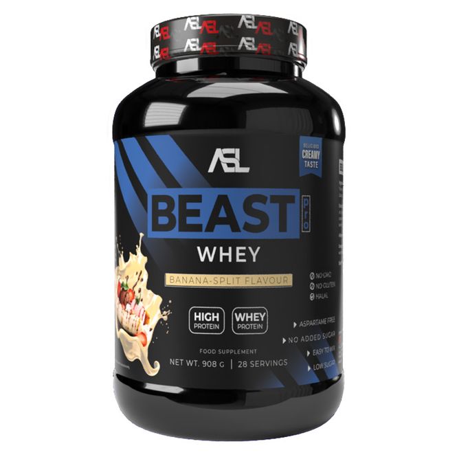 Hovedbilde ASL BEAST Whey Banana Split 908g