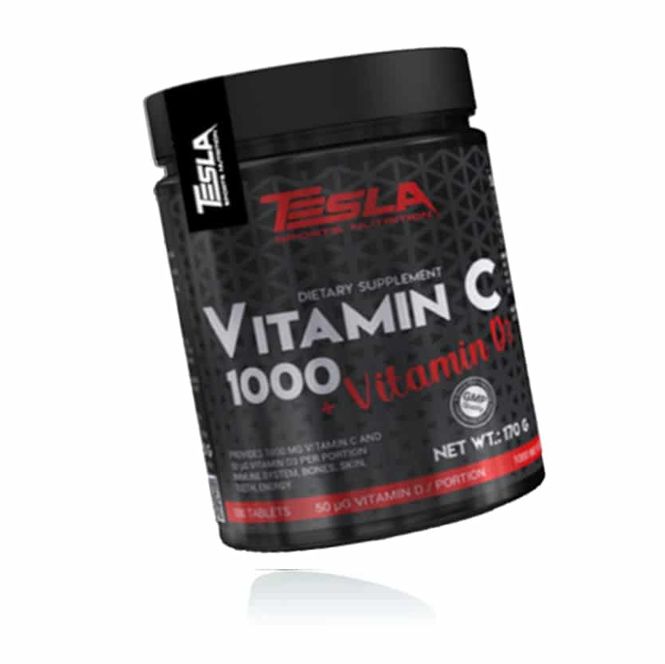 Hovedbilde Tesla Vitamin C + D 100 tabs